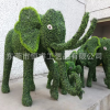仿真大象绿雕 恒睿人工制造仿真植物绿雕 米兰大象 仿真植物工程