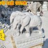 石雕大象汉白玉门口风水摆件招财辟邪石头小象大理石雕刻大象直销