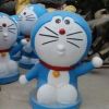 汇泽玻璃钢哆啦A梦机器猫卡通动漫商场室外户外塑钢大型落地摆件