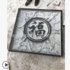 曲阳厂家定制直销青石福字透雕石雕 镂空浮雕花窗 庭院广场雕塑摆