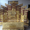 龙椅 九龙屏风古装皇帝龙椅 东阳木雕仿古木雕工艺品