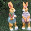 现货批发兔 户外花园摆件 Q版仿真情侣兔子摆件 园林用品wg-009