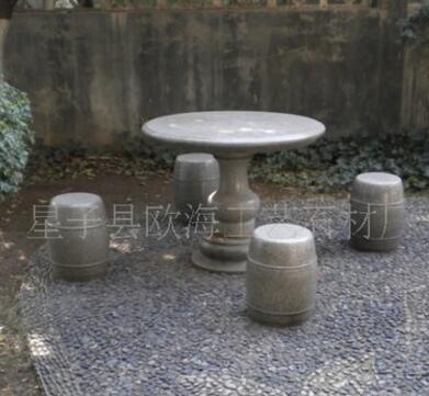 批发供应花岗岩 石桌石椅（granite table）