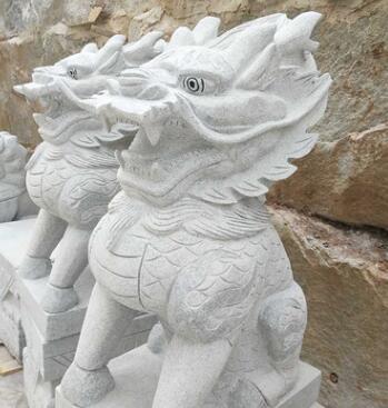 江西九江厂家直销精品石雕麒麟 门口摆放动物花岗岩雕刻