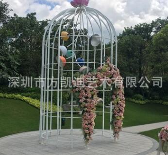 厂家出售大型户外婚庆鸟笼摆饰 不锈钢雕塑 园林景观艺术摆件