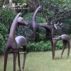 铜鹿抽象动物大型雕塑园林景观工程城市公园广场小区摆件金属雕塑