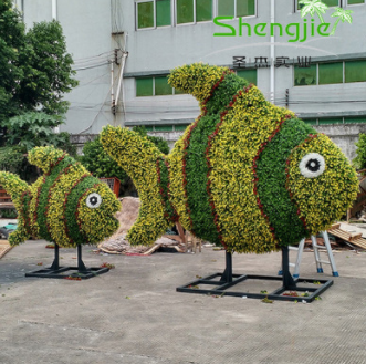 仿真绿雕 动物 人物 绿色雕塑 仿真植物墙 仿真植物厂家 人造绿雕