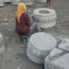 仿古雕刻柱础柱顶石 石雕柱础包柱石柱墩石头柱础石