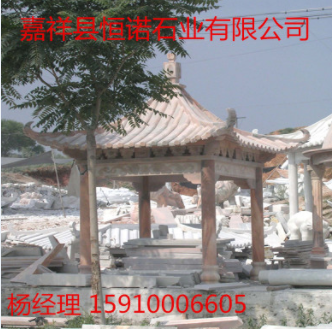 厂家批发加工发园林亭子 凉亭 石雕亭子 六角 四角凉亭 双层凉亭