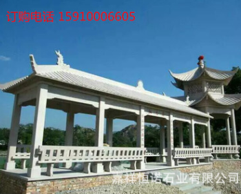 厂家批发加工发园林亭子 凉亭 石雕亭子 六角 四角凉亭 双层凉亭
