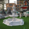 厂家直销现货石雕喷泉汉白玉水池雕塑流水钵水景摆件