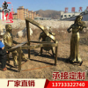 仿铜玻璃钢人物雕塑广场树脂拉琴音乐主题美陈户外园林装饰品摆件