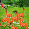 厂家定制玻璃钢雕塑大梅花鹿园林小区景观装饰品仿真动物摆件
