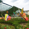 厂家直销不锈钢蝴蝶雕塑造型铁艺彩绘户外园林公园广场工艺品摆件