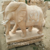 石雕晚霞红大象汉白玉小象酒店公司门口招财辟邪风水摆件
