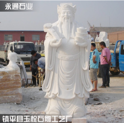 河南厂家供应汉白玉石雕古代人物像 园林神话人物石雕像 精心雕刻