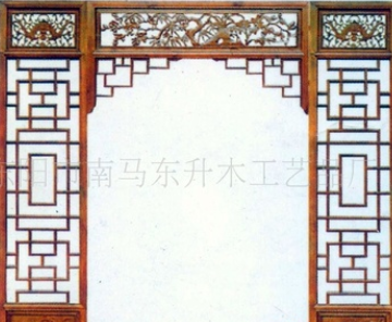 厂家批发实木花格中式装修花格 古典花格仿古门窗背景屏风 可定制