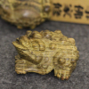虎皮檀木 金蟾把件 木雕 工艺品 小摆件 挂饰