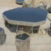 六方石 石柱 石桌石凳 景观园林桌椅
