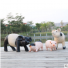 摆饰可爱仿真小猪树脂工艺品