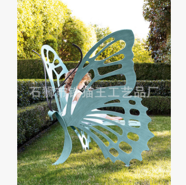 铁艺摆件蝴蝶椅子花园艺术公园景区广场草坪插件装饰户外园林特价