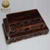 红木雕刻书卷形底 座印章鼻烟壶古玩底座 奇石玉雕木雕摆件