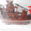 大有红木 红檀80cm一帆风顺轮船 古战船摆件模型 木雕工艺品礼品