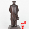 大有红木 黑檀木雕毛主席雕像 毛泽东立像木质工艺品雕刻礼品摆件