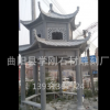 花岗岩黑白点石雕亭子 石凉亭 四角亭 六角亭雕塑 曲阳石雕石亭