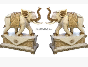 大象 牦牛骨雕精品大象