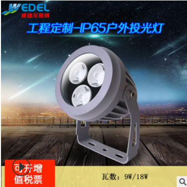厂家直销新款DMX512 RGBW射灯投光灯 户外防水LED投光灯投射灯