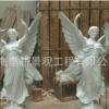 玻璃钢西方欧式人物雕塑带翅膀天使人物雕塑园林景观摆件 可定制