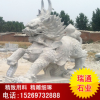 山东厂家直销石麒麟专业定做青石石雕祥瑞麒麟大理石汉白玉麒麟