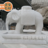 厂家直销石雕汉白玉工艺品 石雕大象动物雕刻 十二生肖定制批发