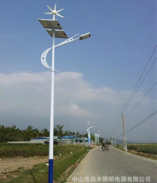 新农村LED太阳能路灯 6米海螺臂太阳能路灯
