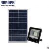 太阳能投光灯户外照明灯庭院灯家用新农村项目50w乡村路灯