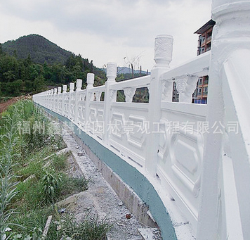 仿石栏杆石头护栏混凝土定制桥梁河道市政栏杆小区