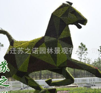 仿真动物绿雕 马儿 人造雕塑 时尚户外景观雕塑 可来图定制
