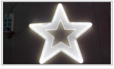 LED五角星造型灯 LED街道亮化装饰灯月亮雪花节日彩灯挂件流星雨