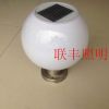 太阳能柱头灯LED防水球形围墙灯亚克力圆球灯小区别墅柱头大门灯