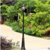 庭院路灯欧式室外小区别墅花园景观灯户外公园防水防锈单头路灯铝