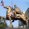 园林景观 骑马西方人物玻璃钢雕塑 仿铜雕塑专业制作 可来图订做