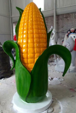 玉米雕塑植物摆件蔬菜瓜果玻璃钢农产品仿真玉米农场庄园景观菜园