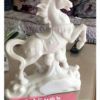 直销工艺品汉白玉马到成功马雕塑手工制作马动物雕塑室内装饰摆件