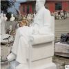 毛泽东汉白玉石雕坐像伟人名人毛主席雕像大理石人物雕塑广场雕刻