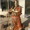 供应铜佛像 韦陀菩萨雕塑 宗教庙宇摆件 铜雕塑生产厂家 HYTD-232