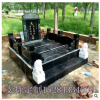 石雕墓碑中国黑组合墓碑农村土葬墓汉白玉家族墓碑大型墓地摆件品
