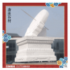 石雕日晷汉白玉雕塑赤道式日晷古代计时器园林校园清华日规庭院表