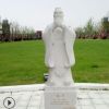 厂家供应汉白玉石雕孔子大理石校园广场人物雕像励志景观雕塑摆件