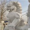 石狮子一对看门镇宅石雕汉白玉狮子招财石材狮子摆件定制